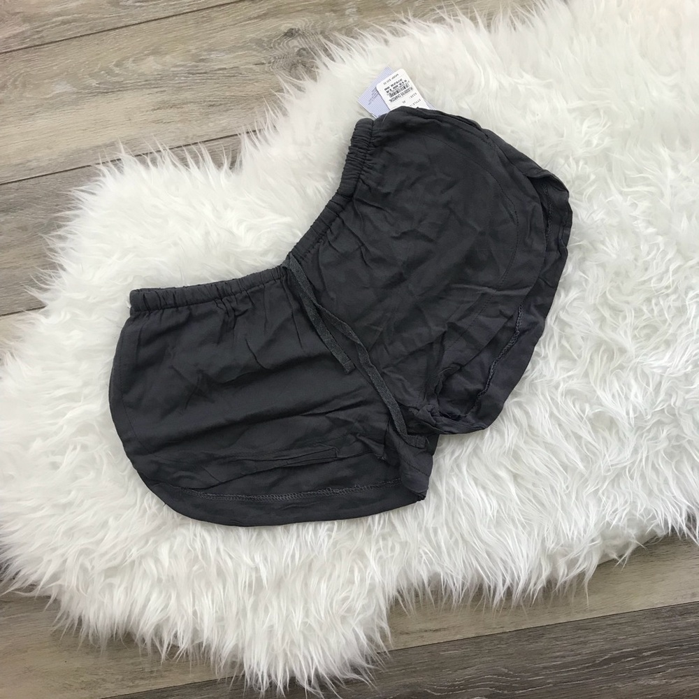 Charcoal grey shorts with pockets